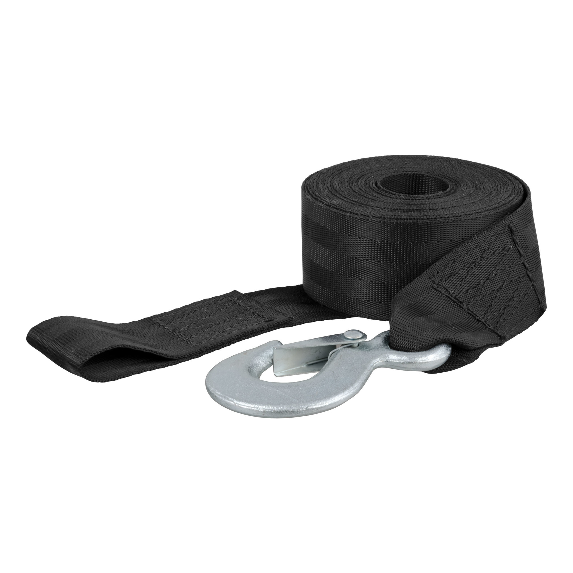 Curt Manufacturing, 20ft. Winch Strap with Snap Hook (1100 lbs.), Load Capacity 1100 lb, Model# 29451